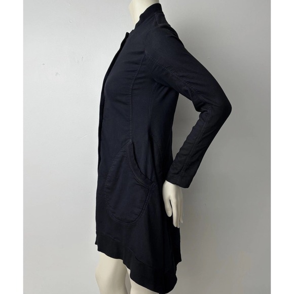 RUNDHOLZ DIP Black Asymmetrical Long Tunic Coat Dress German designer Women's M - Picture 4 of 16